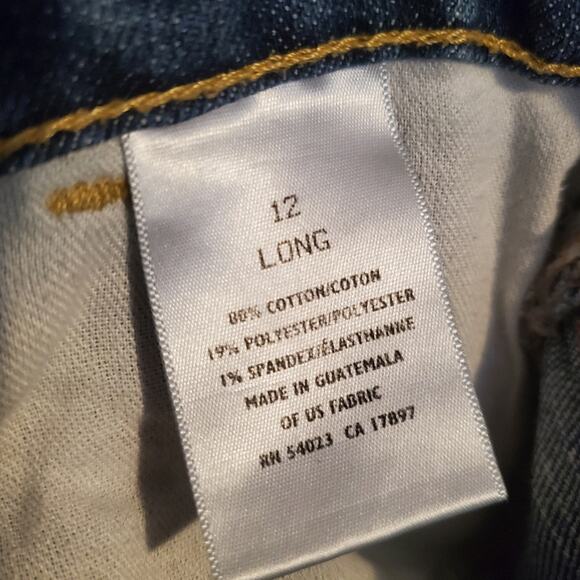 OLD NAVY THE FLIRT MID RISE BOOT CUT stretch jeans size 12 Long - Picture 8 of 10